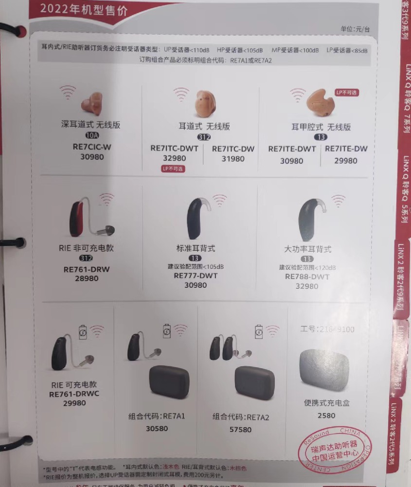 丹麦瑞声达全国零售价