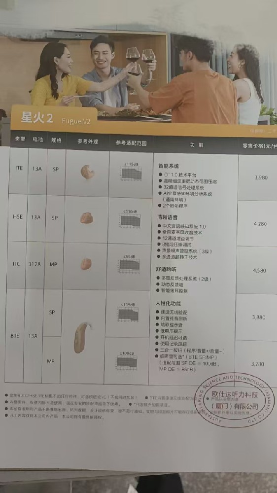 欧仕达星火2价目表